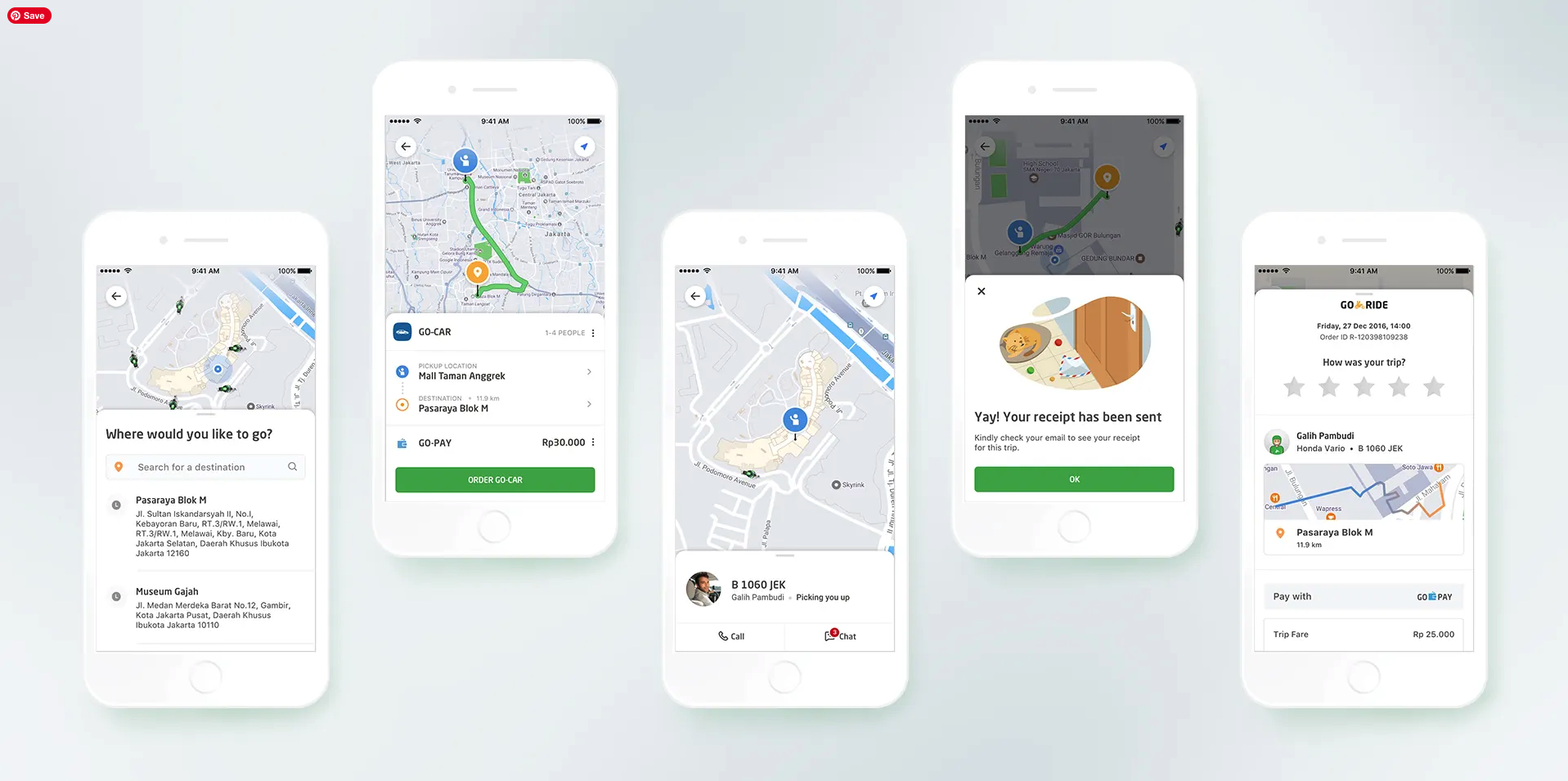 Gojek rider app redesign